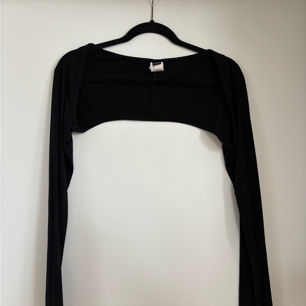 SHEIN Black Long Sleeve Bolero